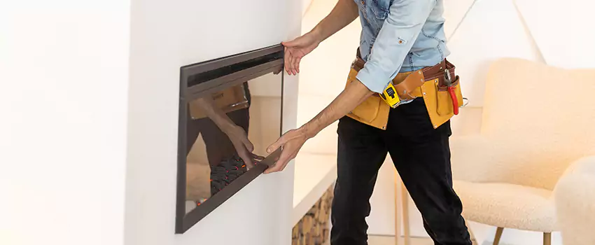 Metal Fireplace Installation in Weatherford, Texas