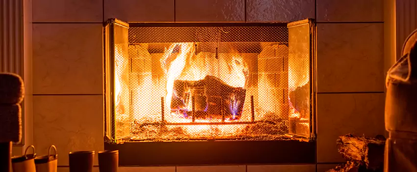 Mendota Hearth Landscape Fireplace Installation in Weatherford, Texas