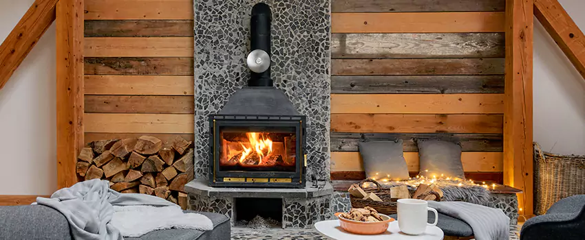 Thelin Hearth Products Direct Vent Gas Stove Fireplace Inspection in Weatherford, Texas